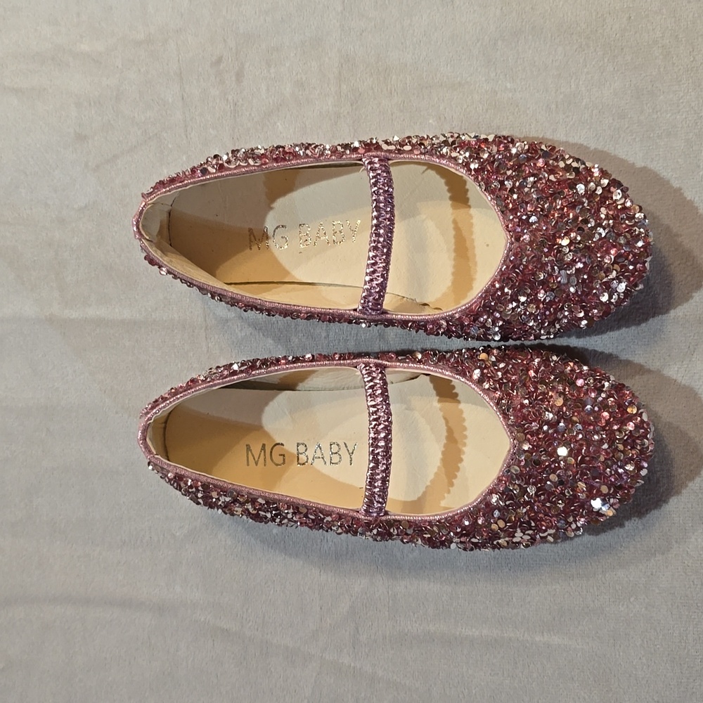 Pink sparkly shoes